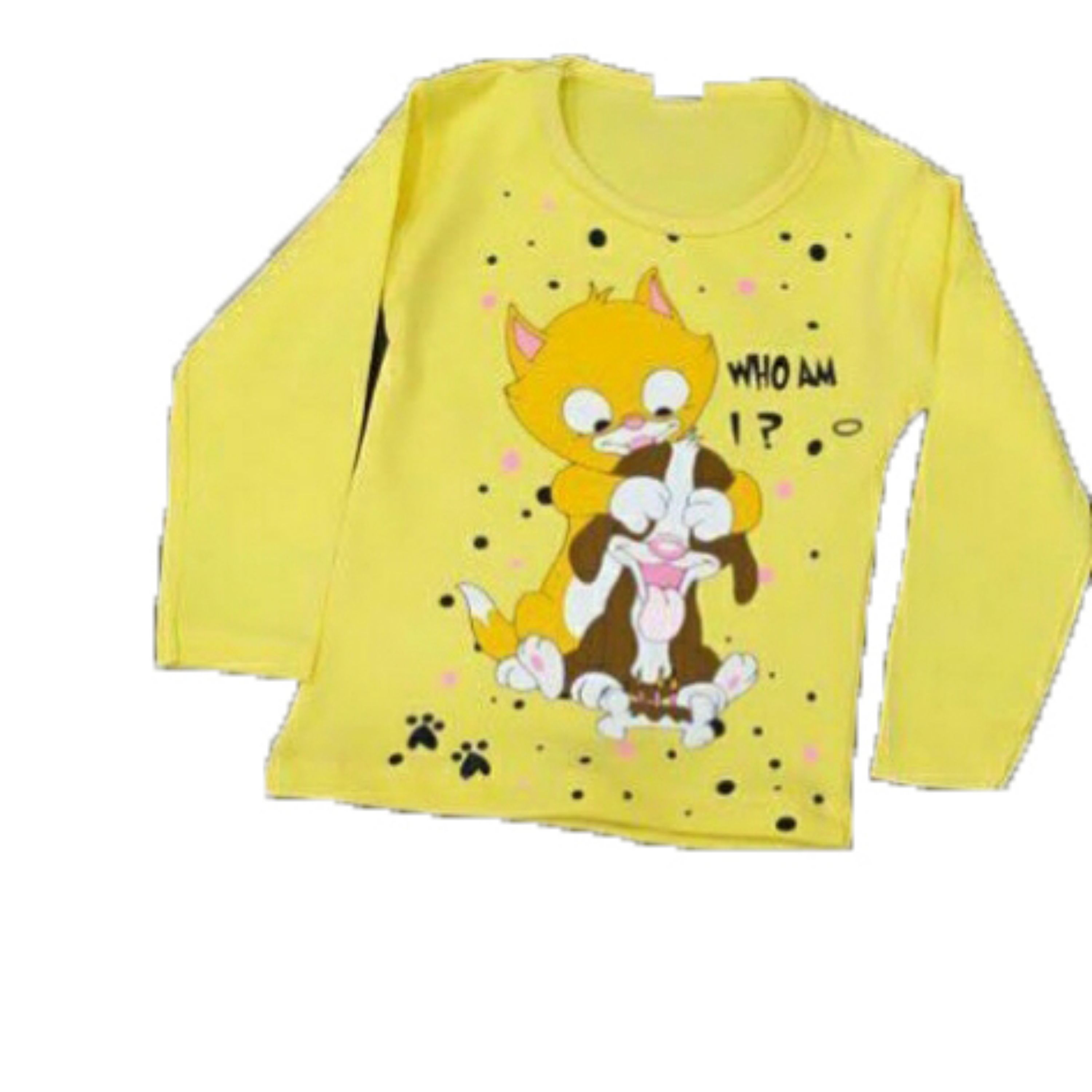 بلوز آستین بلند زرد رنگ نوزادی