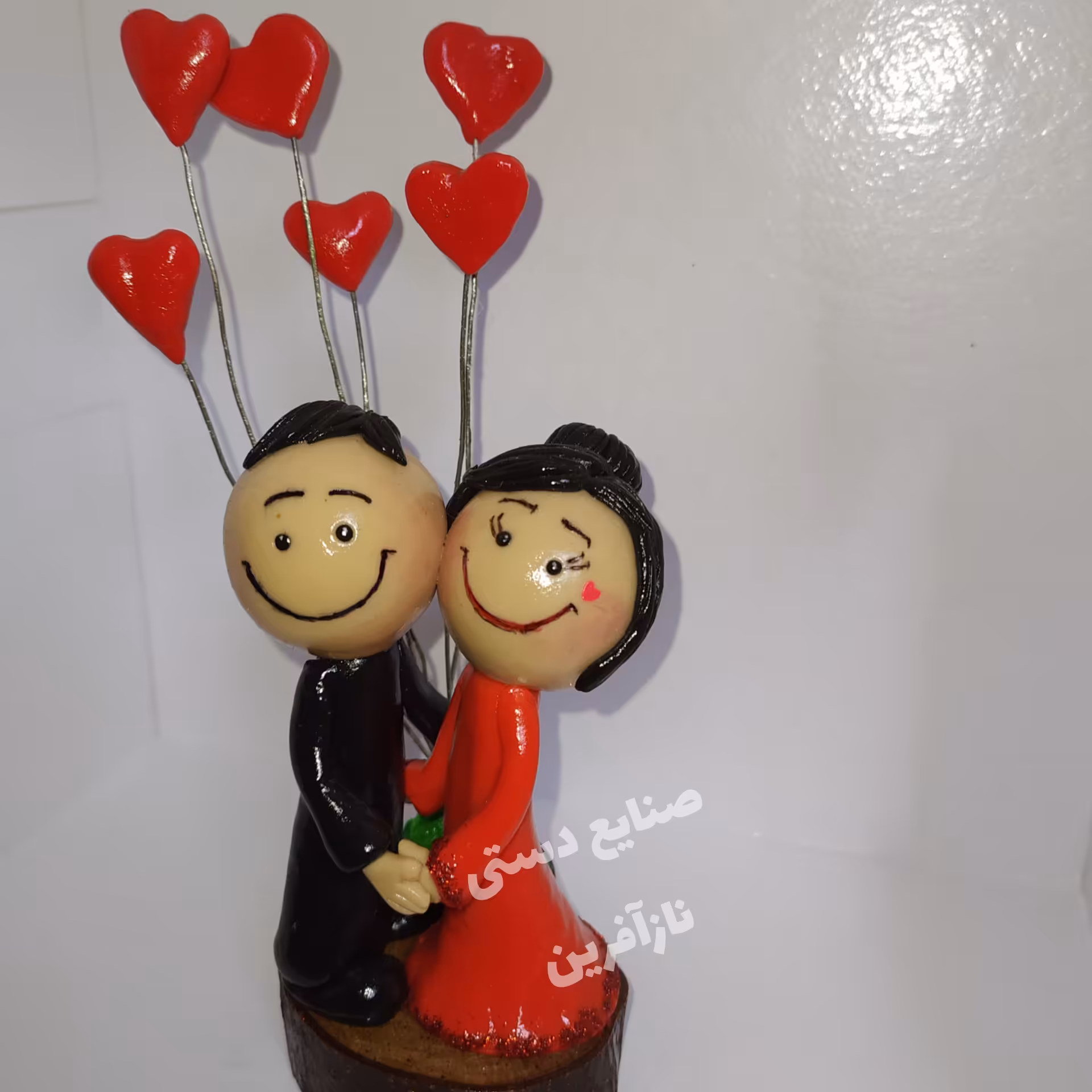 عروسک خمیری زوج عاشق