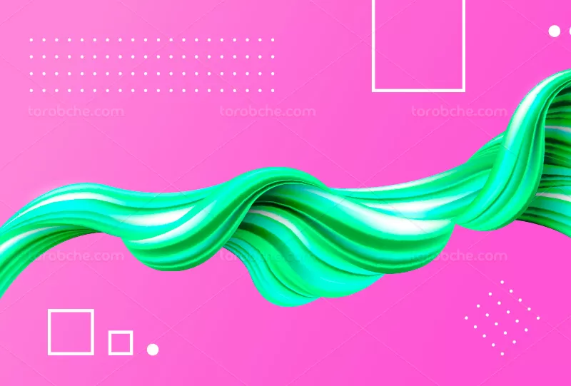 وکتور بک گراند سه بعدی سبز | گرافیک با طعم تربچه