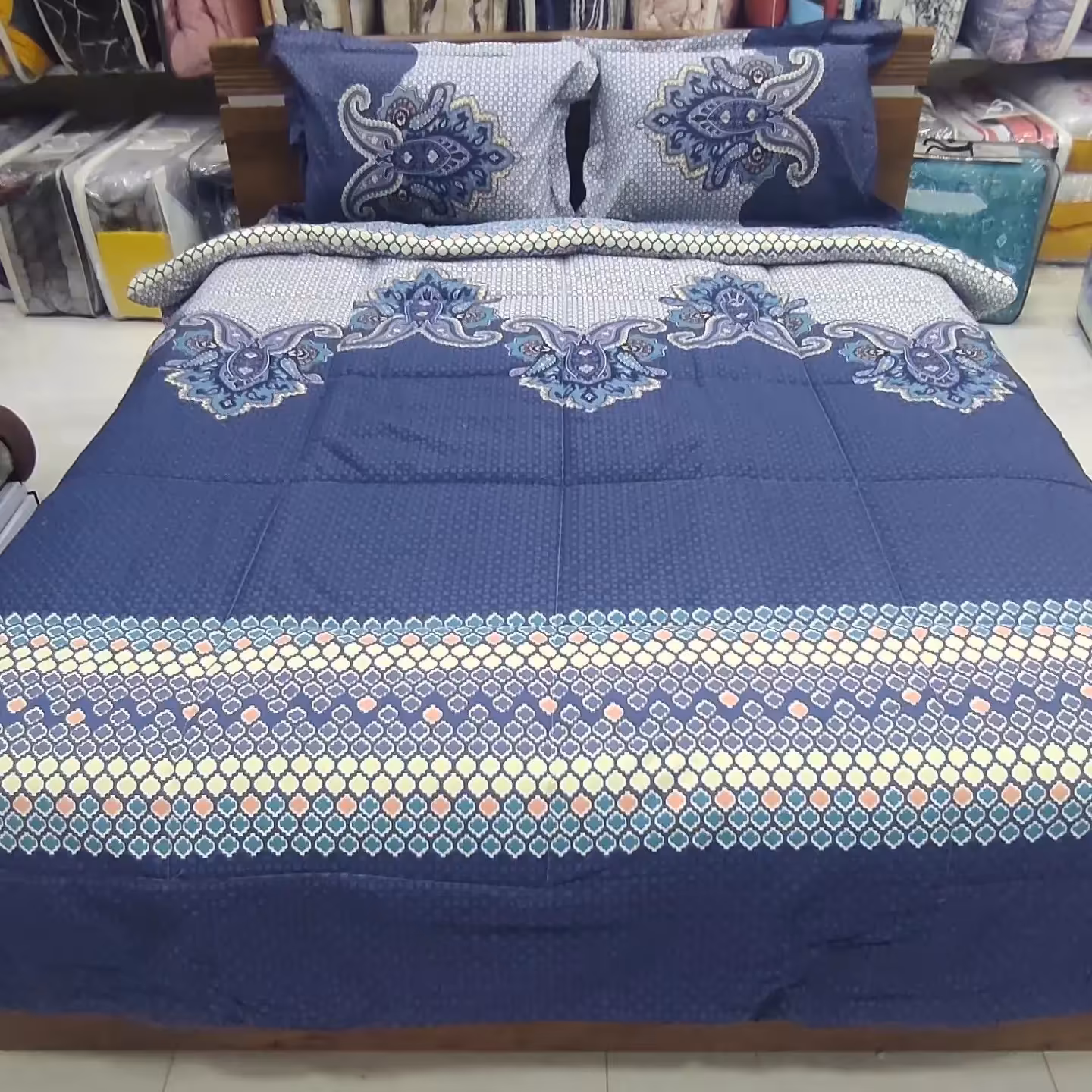 روتختی دونفره چهارتیکه ملروز پارچه رانفرس ترک