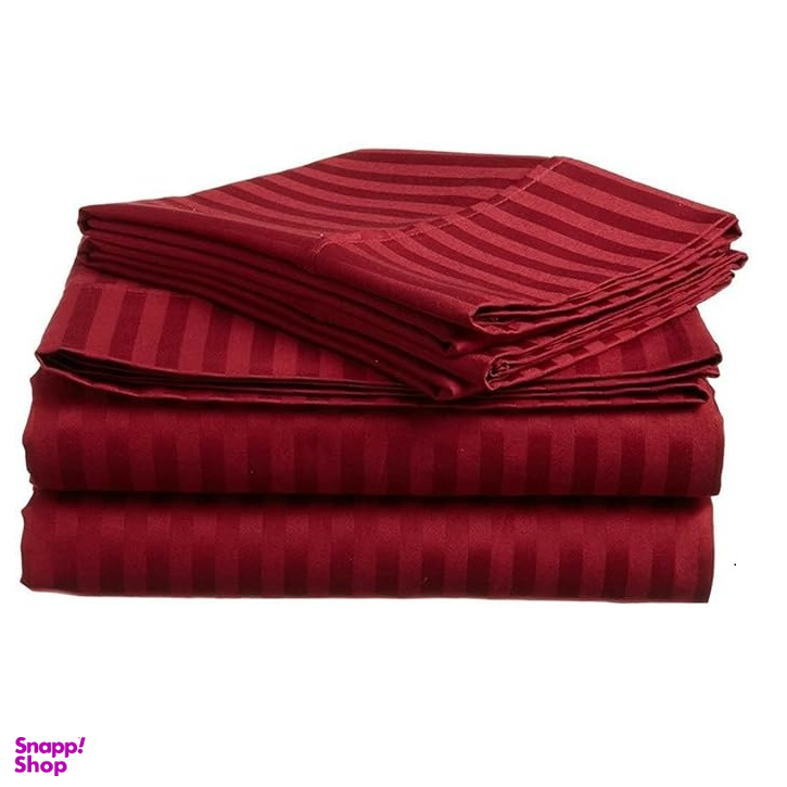 نیم ست ملحفه کشدار تشک 200×180 طرح هتلی به همراه روبالشی