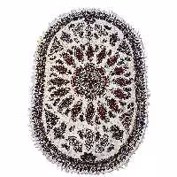 سفره قلمکار بیضی 8 نفره یا رومیزی 6 نفره