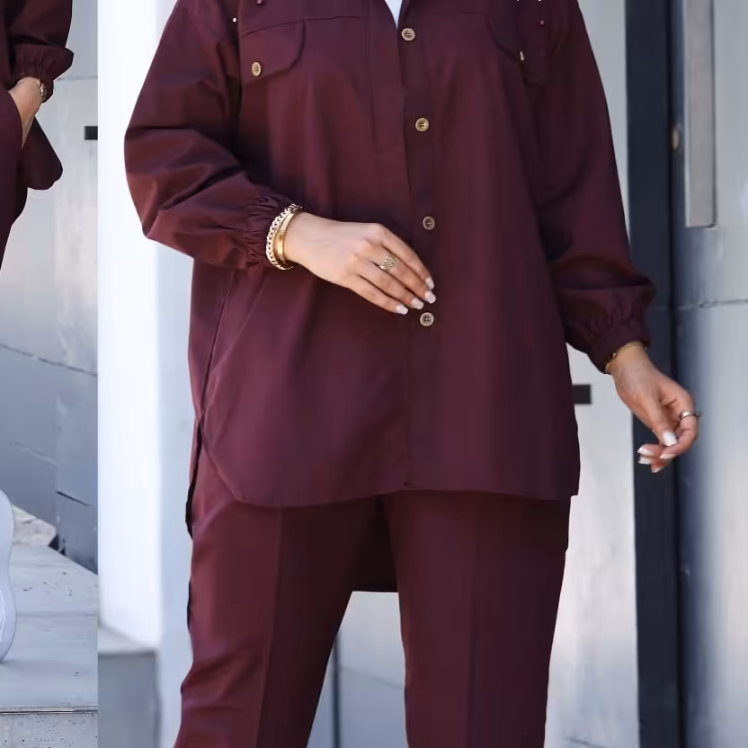 شومیز شلوار مرواریدی در دو نوع داکرون و طرح لی