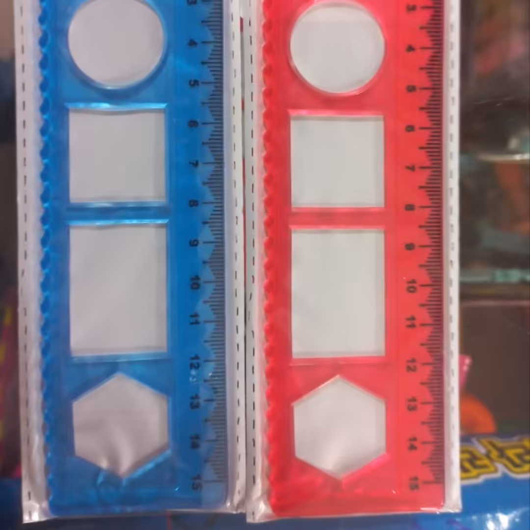 خط کش ژله ای نشکن کیفت عالی 15 سانتی متری مناسب جهت استفاده دانش آموزان بسیار با دوام و عالی
