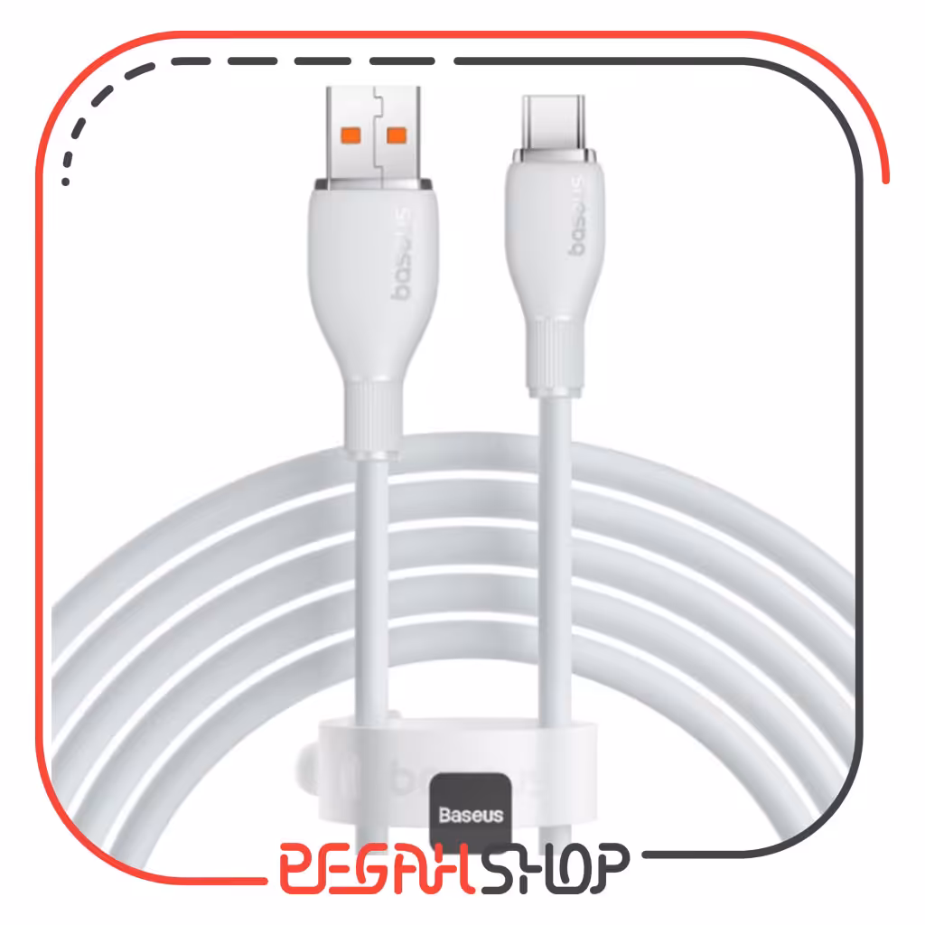 کابل شارژ و انتقال داده باسئوس مدل PUDDING SERIES USB TO TYPE-C 100W