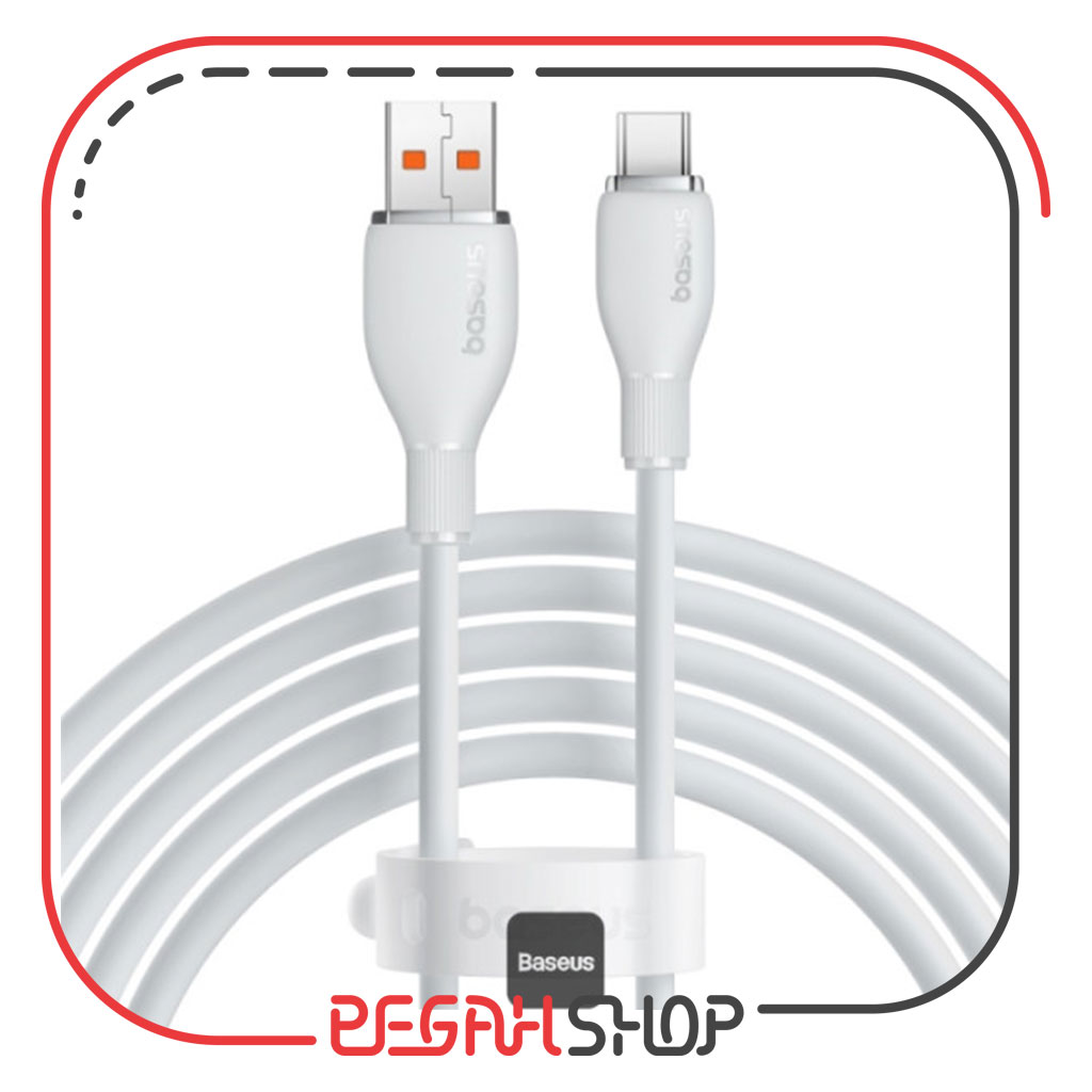 کابل شارژ و انتقال داده باسئوس مدل PUDDING SERIES USB TO TYPE-C 100W