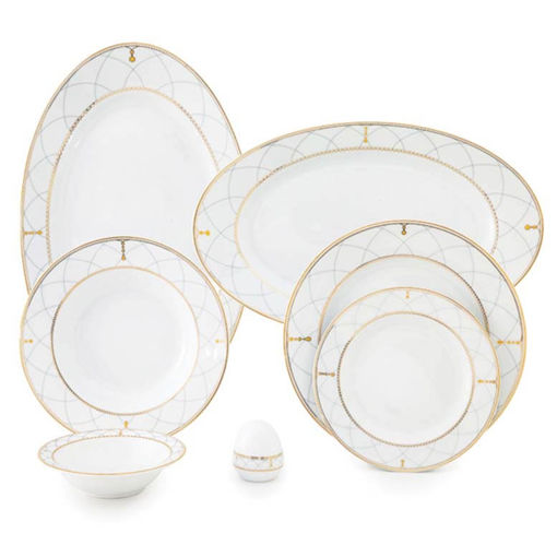 سرویس رومانا چینی زرین ایتالیا اف 6 نفره 28 پارچه