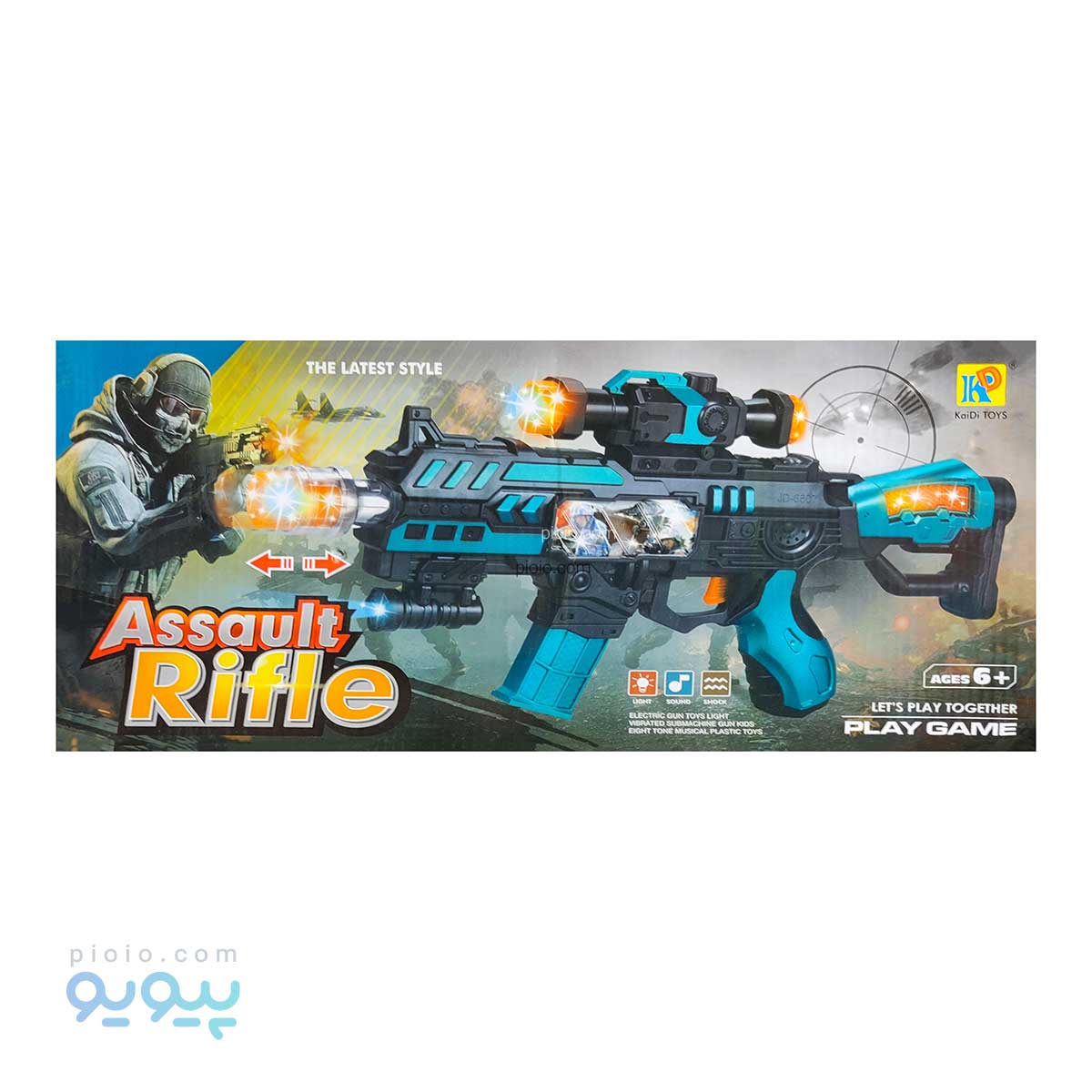 اسباب بازی تفنگ چراغدار آیتم JD-6670A