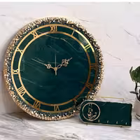 ساعت رزین ساعت سبز ساعت عروس ساعت شیک 