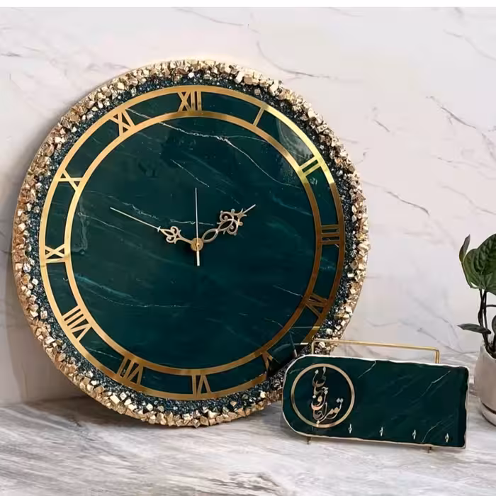 ساعت رزین ساعت سبز ساعت عروس ساعت شیک 
