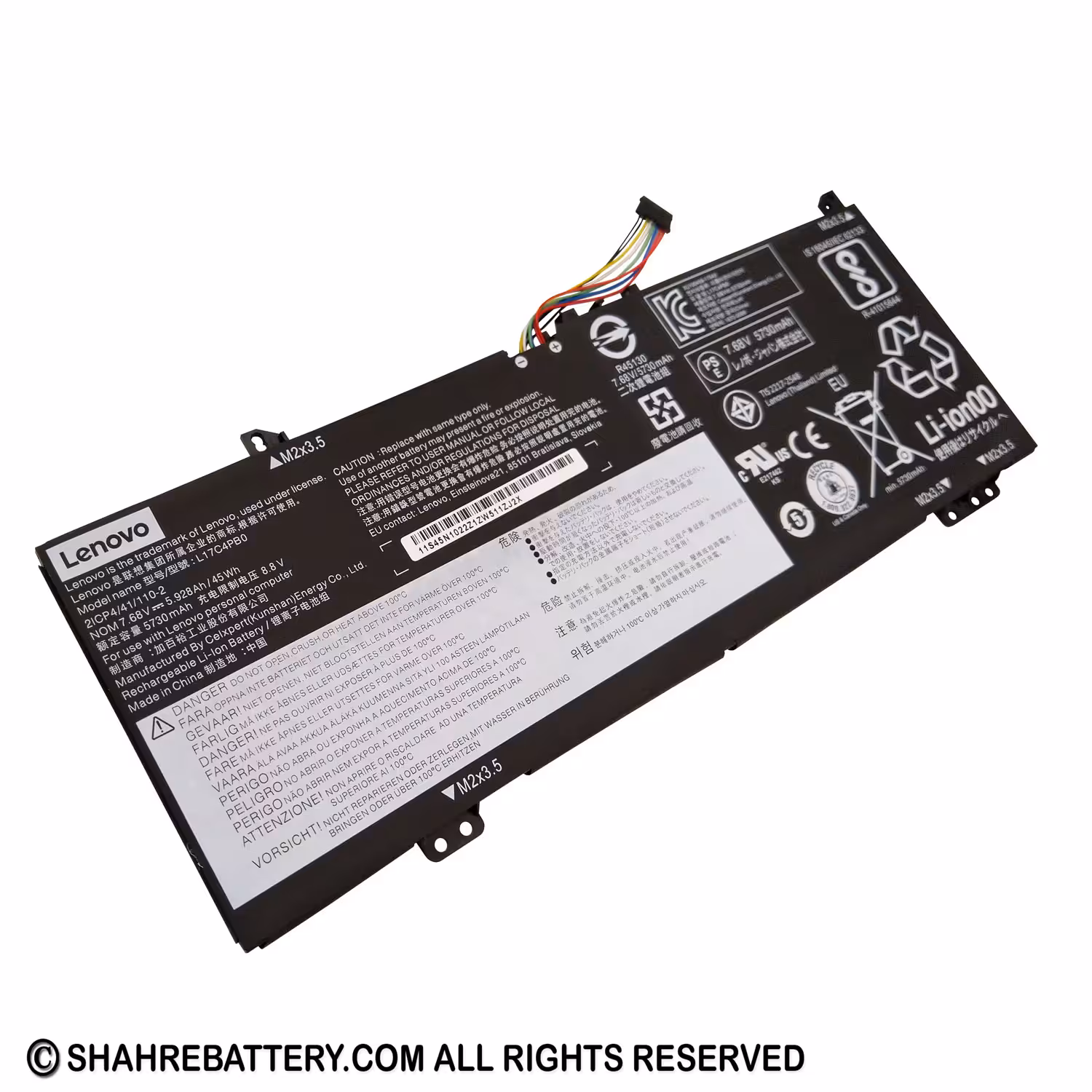 باتری اورجینال لپ تاپ لنوو Lenovo IdeaPad 530S L17C4PB0