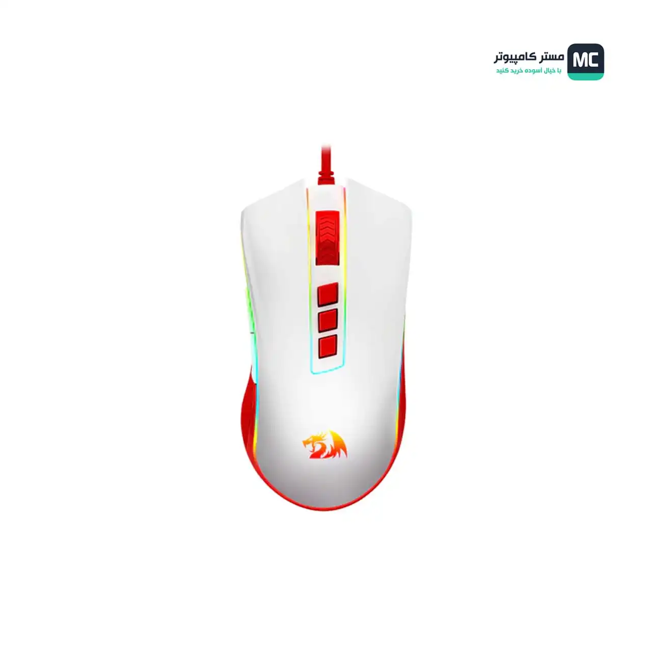 قیمت و خرید موس گیمینگ ردراگون COBRA M711C Red & White