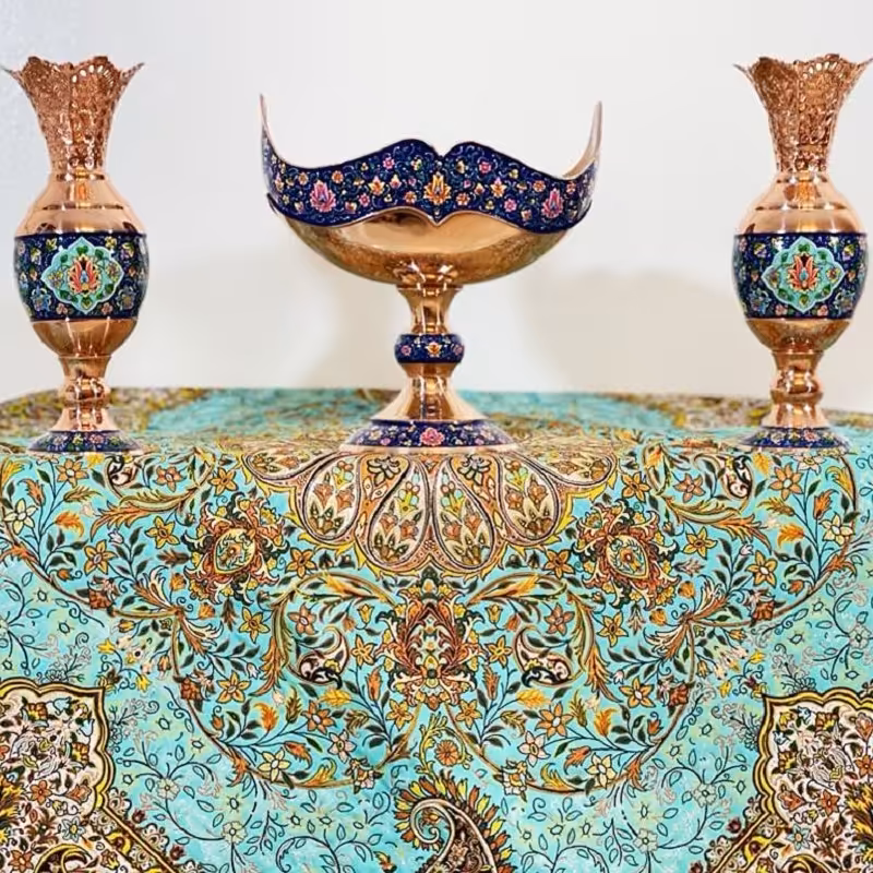 ست باکس هدیه صنایع دستی مس و پرداز اصفهان دکوری و کاربردی 