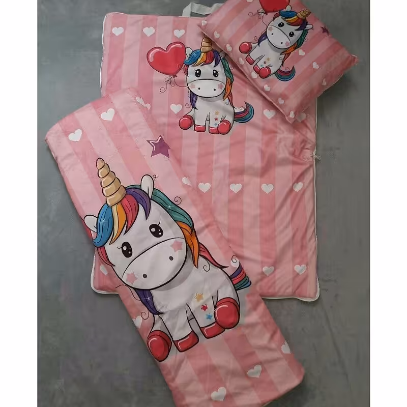 سرویس خواب مسافرتی نوزاد طرح تک شاخ صورتی 