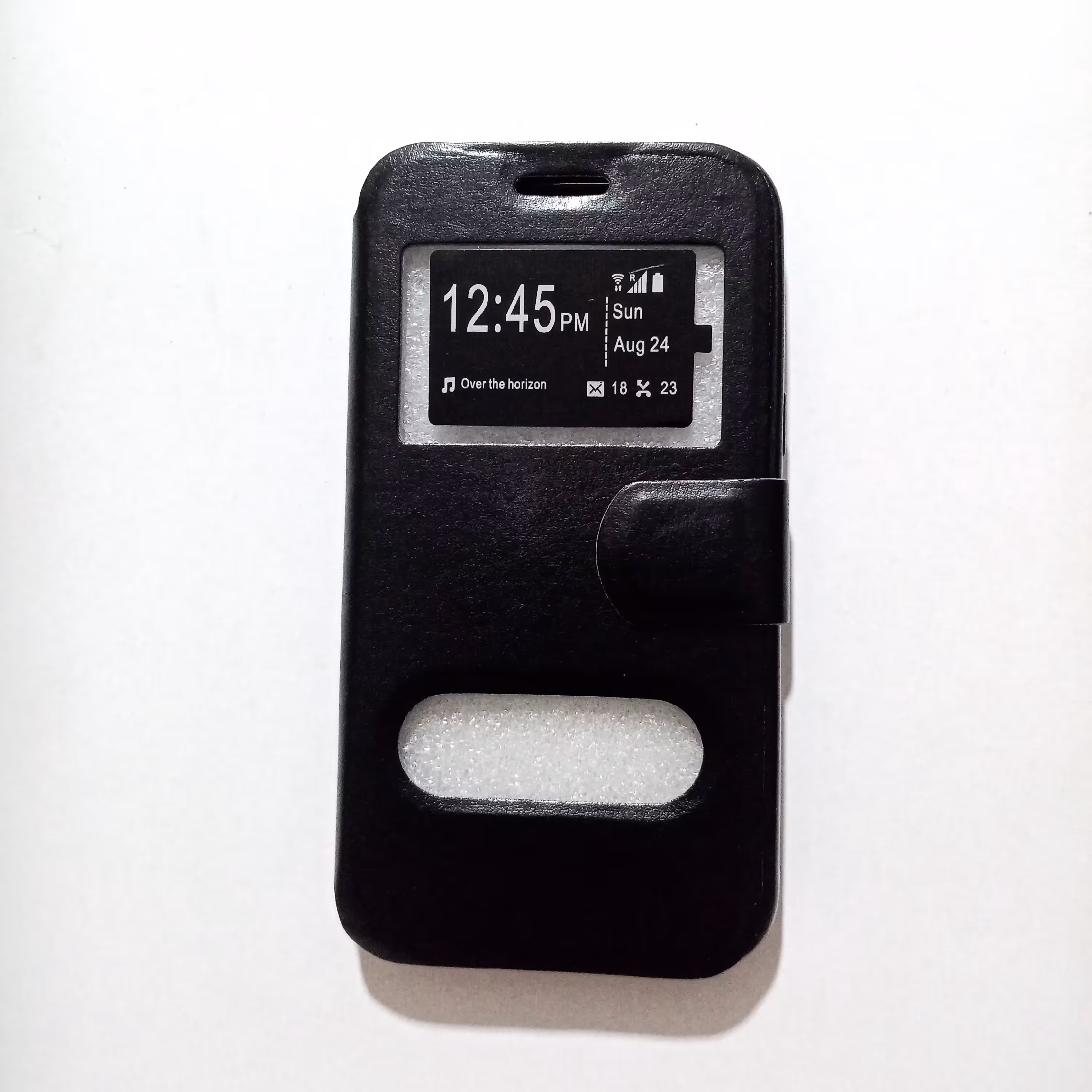 کیف کلاسوری چرمی پنجره دار مناسب برای گوشی موبایل سامسونگ J2/J200/J2 2015