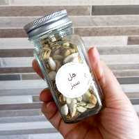 جا ادویه وبانکه شیشه ای مکارتی سایز 3 چهارگوش 