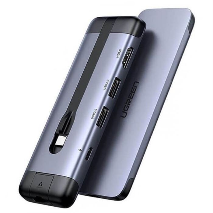 کابل تبدیل USB-C به USB 30*2 HDMI   RJ45  PD Converter مدل CM287