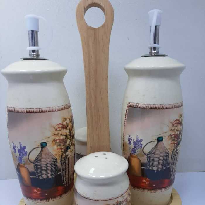 جاآبلیمو ونمکدان استندچوبی