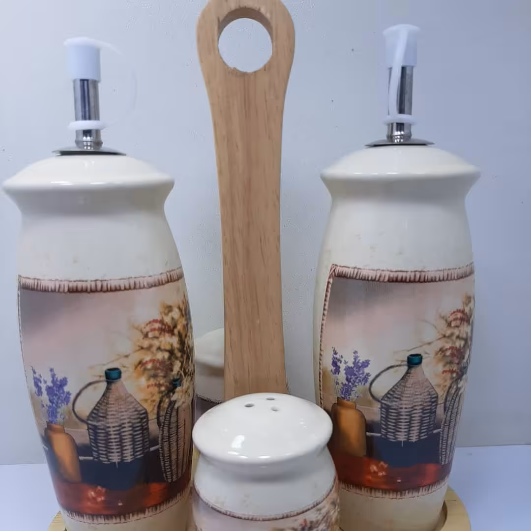 جاآبلیمو ونمکدان استندچوبی