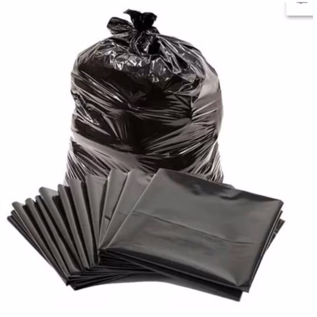 کیسه زباله ضخیم  زرد و مشکی سایز 120 در 140