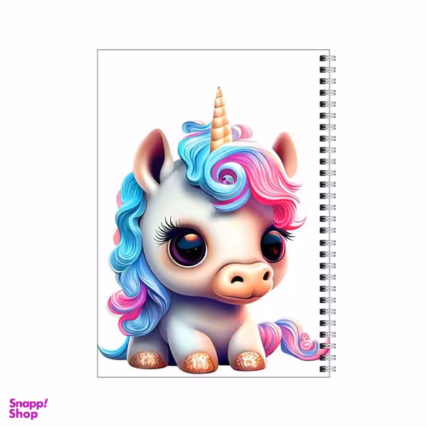 دفتر مشق 80 برگ بامبیلیپ طرح اسب تک شاخ رنگین کمانی کد 3011158