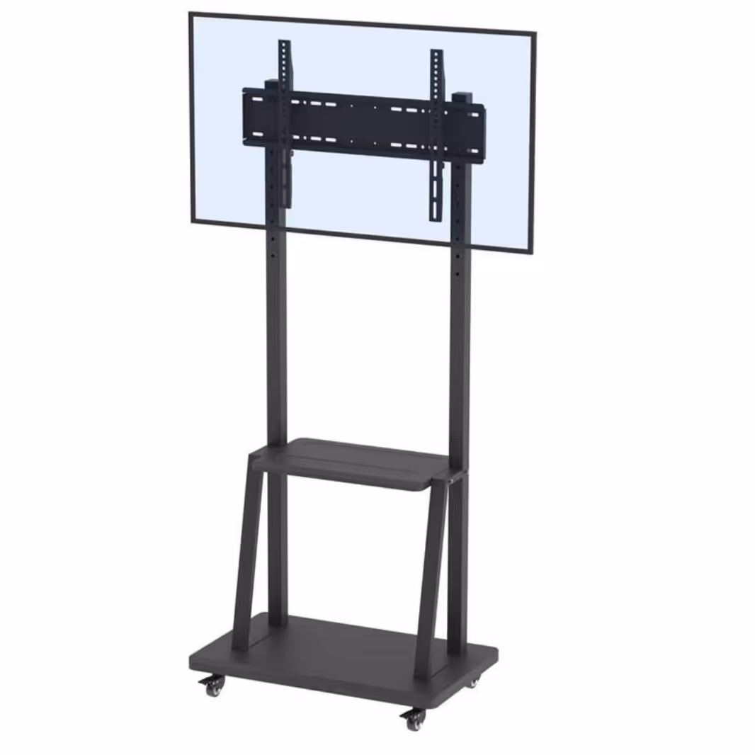 پایه ایستاده تلویزیون 32 تا 80 اینچ چرخ دار (ترولی،نمایشگاهی،جلسه ای)