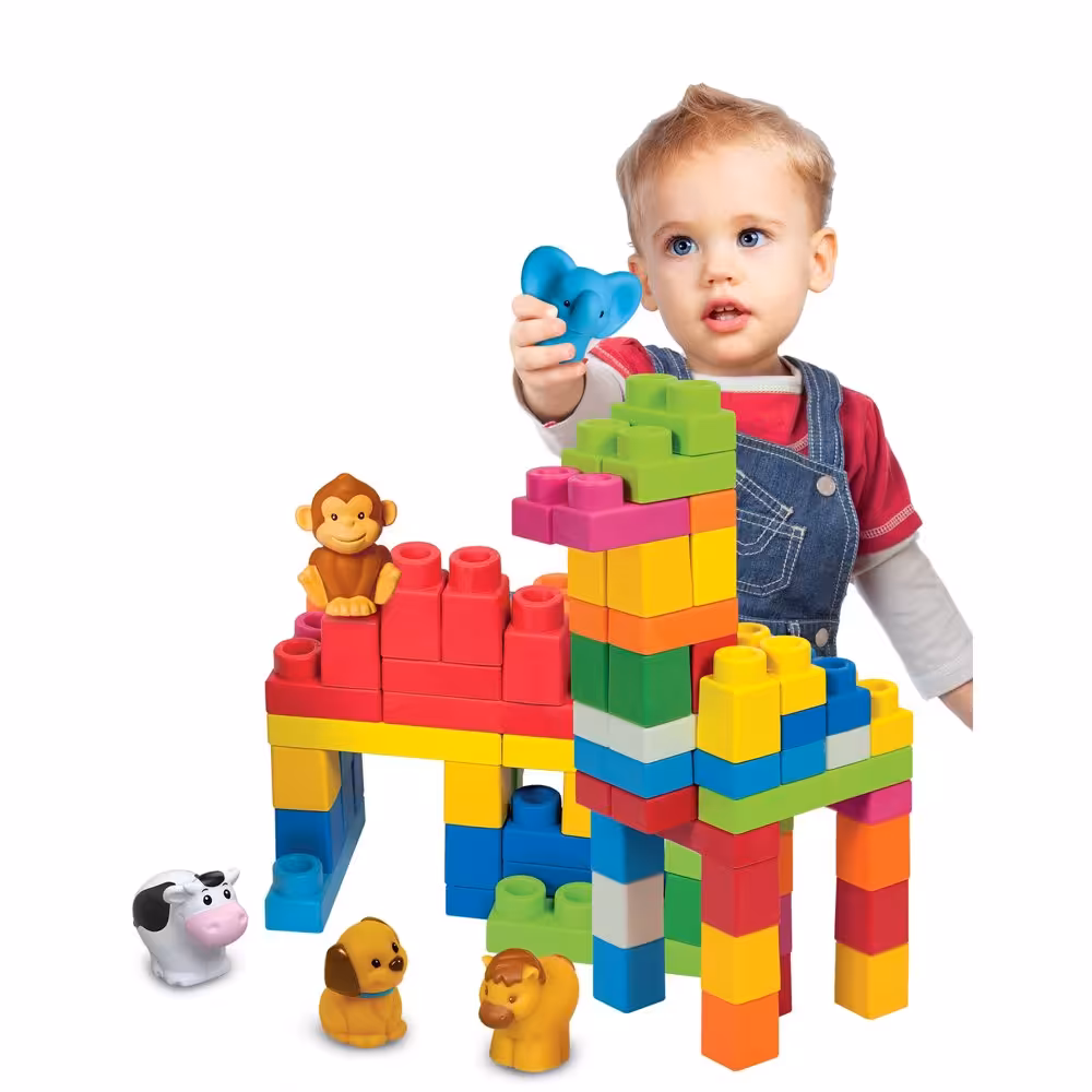 پازل 50 تکه Clemmy Plus Bolsa 50 bloques   5 personajes  clementoni مدل 17136