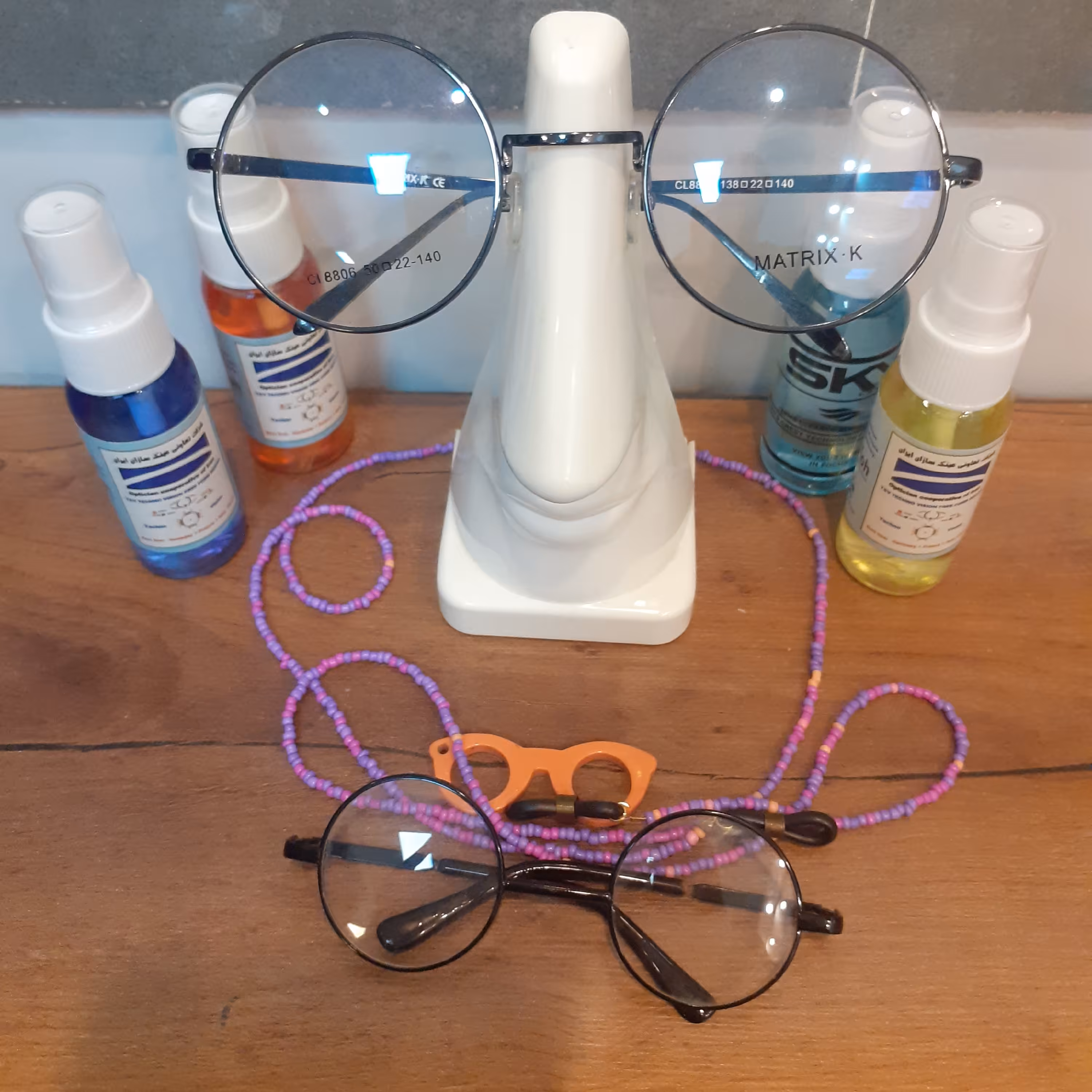 عینک طبی گرد