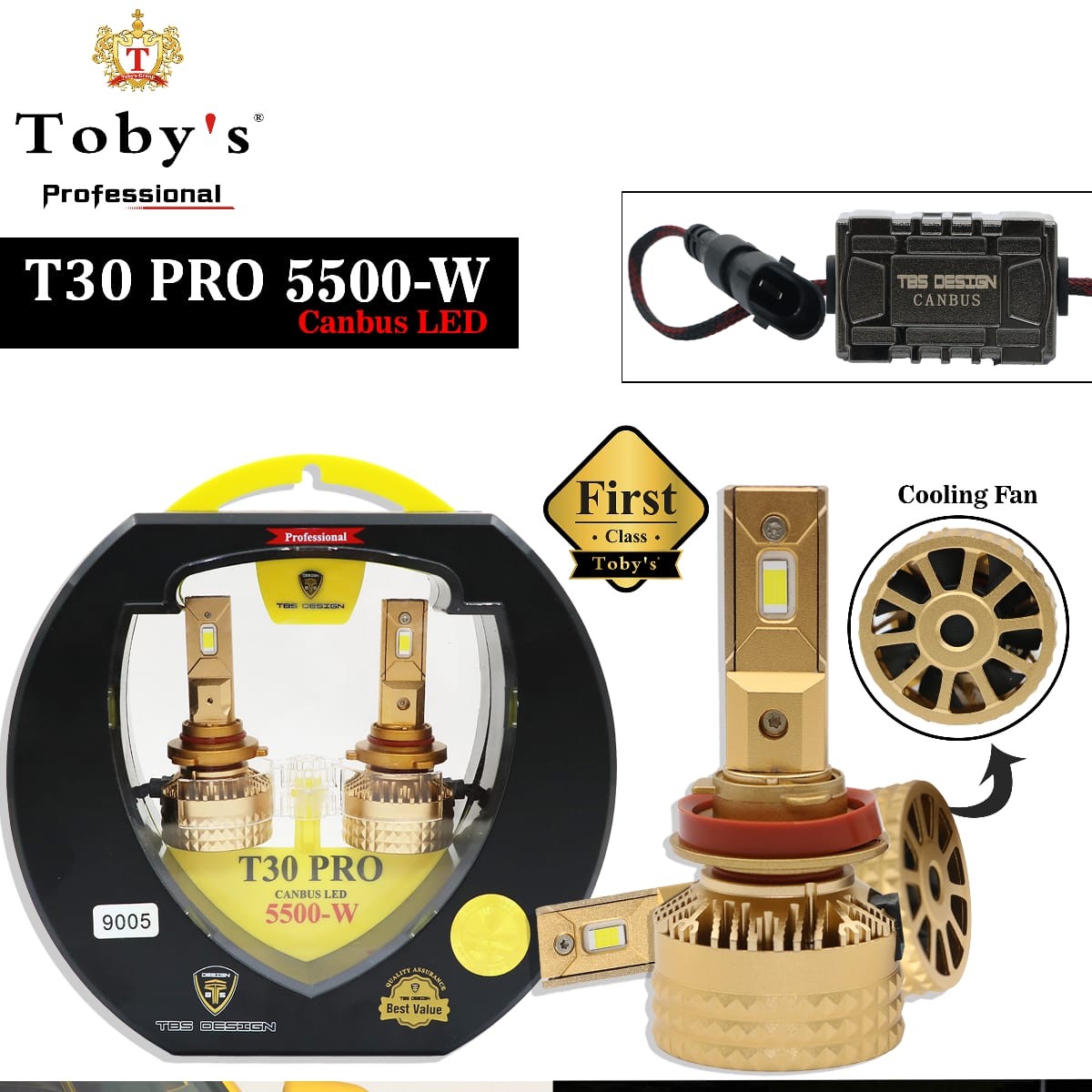 هدلایت T30 PRO برند توبیز TOBYS پایه H7 ارسال رایگان 1سال گارانتی