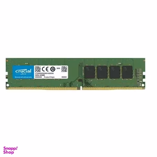 رم دسکتاپ DDR4 تک کاناله 3200 مگاهرتز CL22 کروشیال (Crucial) مدل PC4-25600 ظرفیت 16 گیگابایت