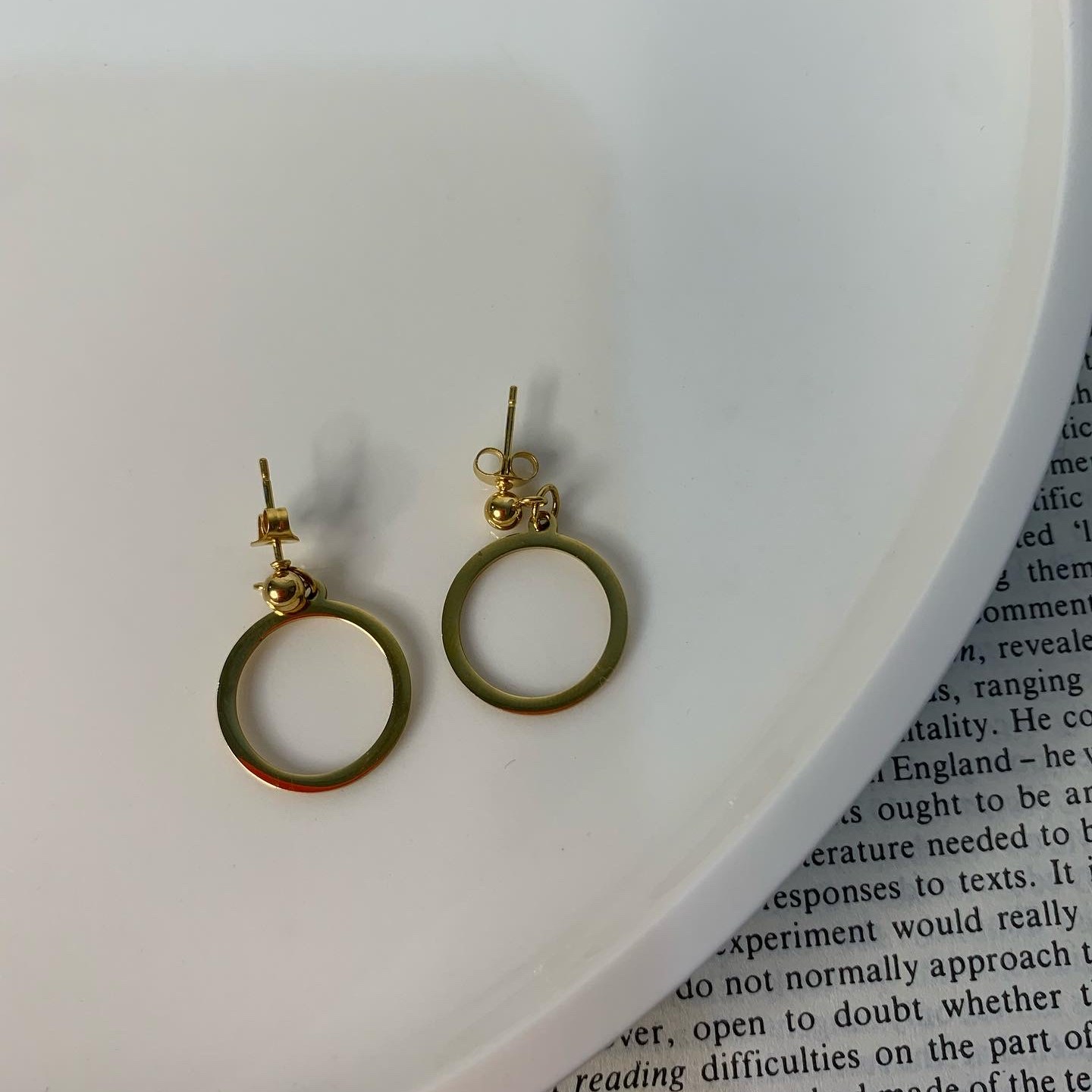 گوشواره حلقه ای استیل