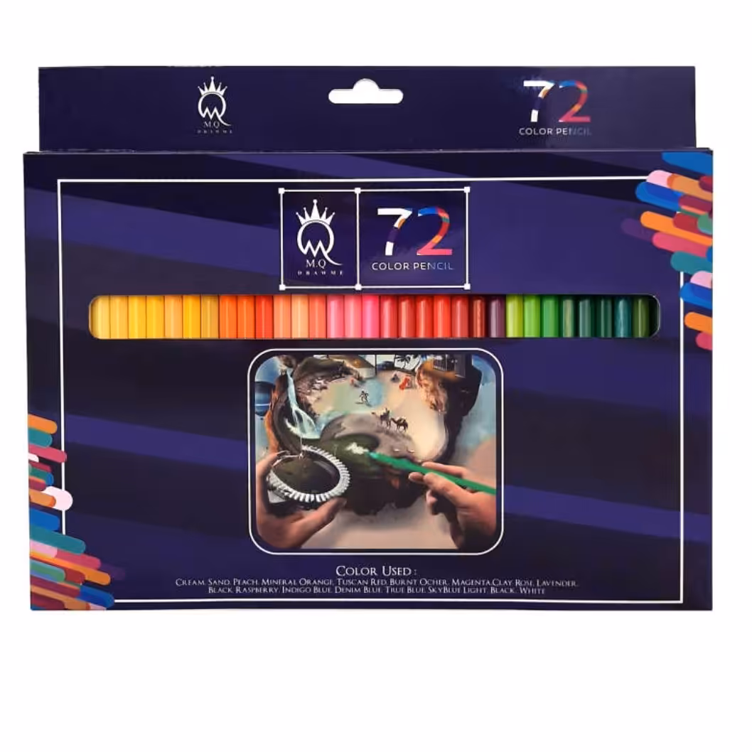 مداد رنگی 72 رنگ ام کیو مدل00072G