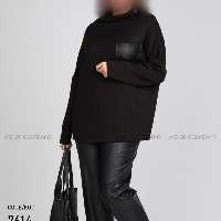 بلوز 7614 غواصی کشی مشکی سایز بزرگ ارسال رایگان 