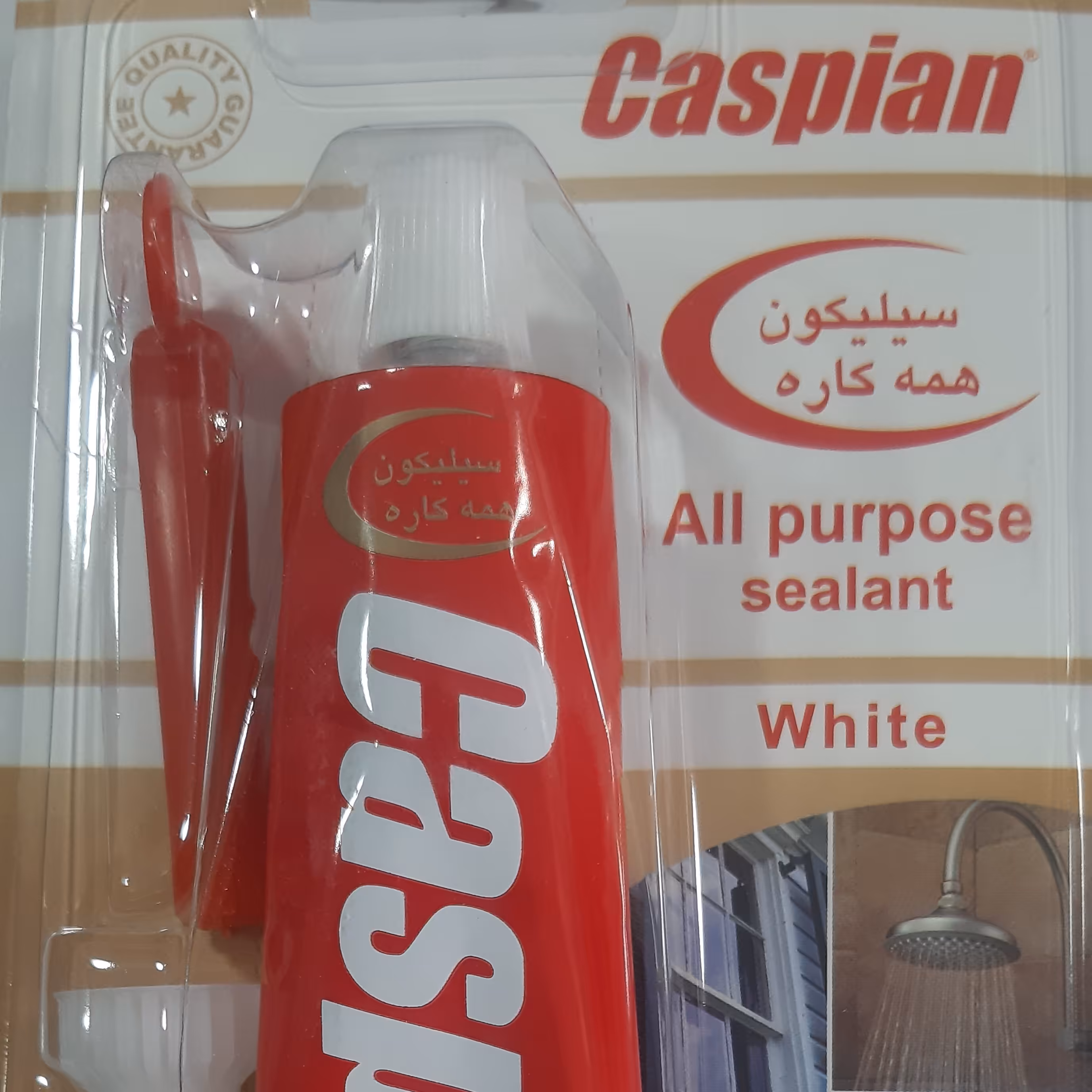 چسب آکواریوم 85 گرمی سفید و بیرنگ کاسپین