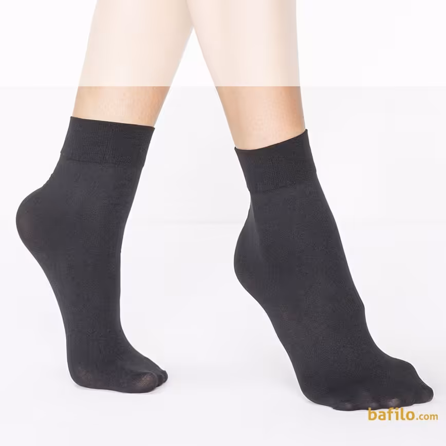 جوراب دو ربع نخ 70 بسیار ضخیم (پک 6 جفتی )