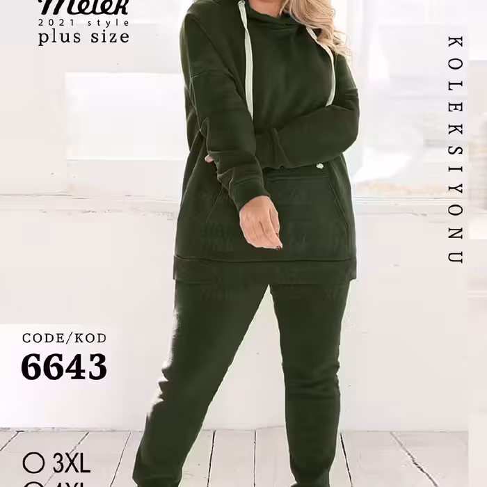 ست هودی و شلوار سایز بزرگ