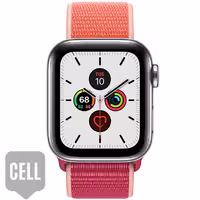 سری 5 استیل سلولار مردانه Stainless Steel Case with Pomegranate Sport Loop - Hiapple.ir