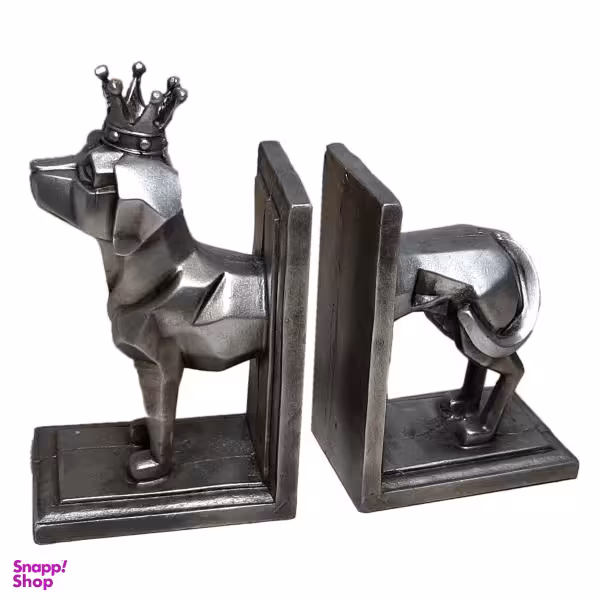 مجسمه نگهدارنده کتاب طرح سگ نگهبان N70 مجموعه 2 عددی