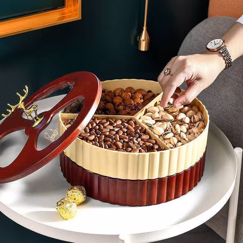 اجیل خوری گوزنی دوطبقه 6 خانه قطر 25 سانت 