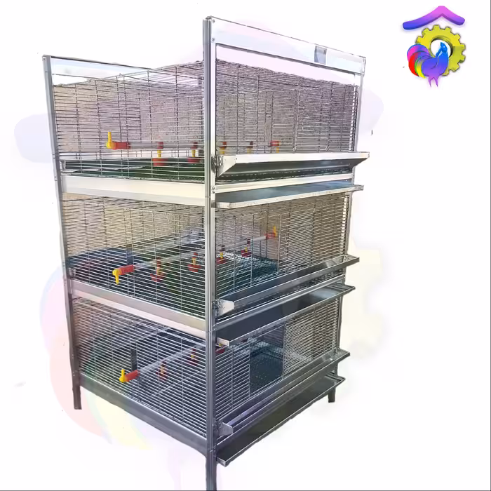 قفس سه طبقه جوجه یکروزه دو طرفه ،پسکرایه