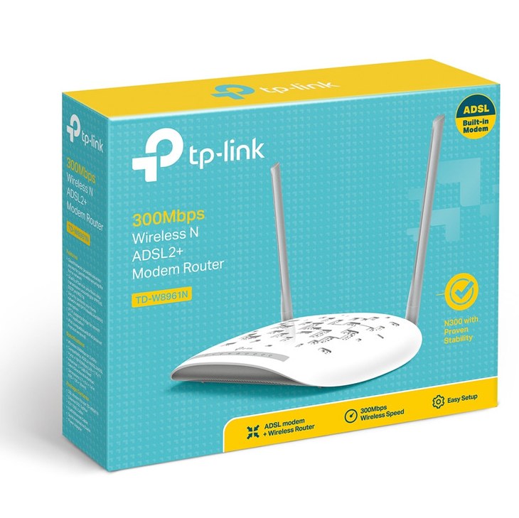 مودم روتر ADSL2 Plus بی سیم تی پی-لینک مدل TD-W8961N-V1