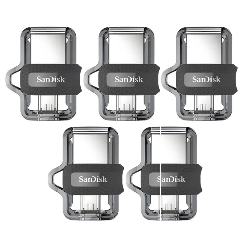 فلش مموری سن دیسک مدل Ultra Dual Drive M3.0 ظرفیت 32 گیگابایت بسته 5 عددی