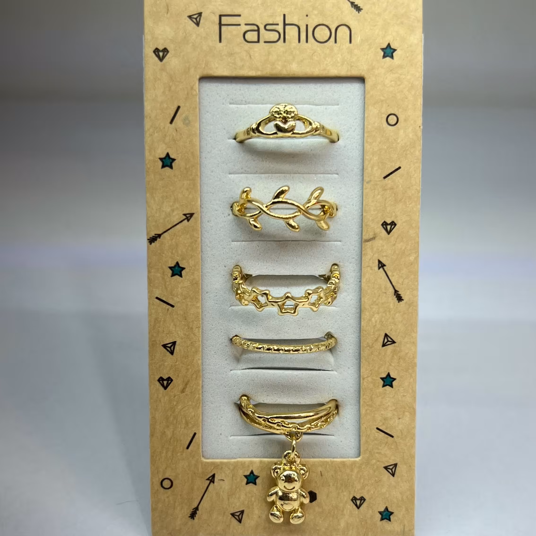 پک انگشتر 5 تایی 