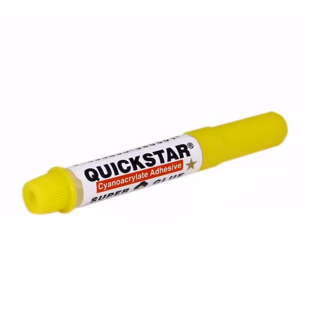 چسب قطره ای 4-1 گرمی کوییک استار QuickStar،با قابلیت خشک شدن بسیار سریع،دارای قدرت چسبندگی فوق العاده زیاد،بسته 1 عددی