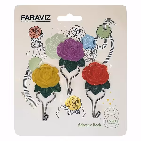 قلاب آویز آشپزخانه بسته 3 عددی