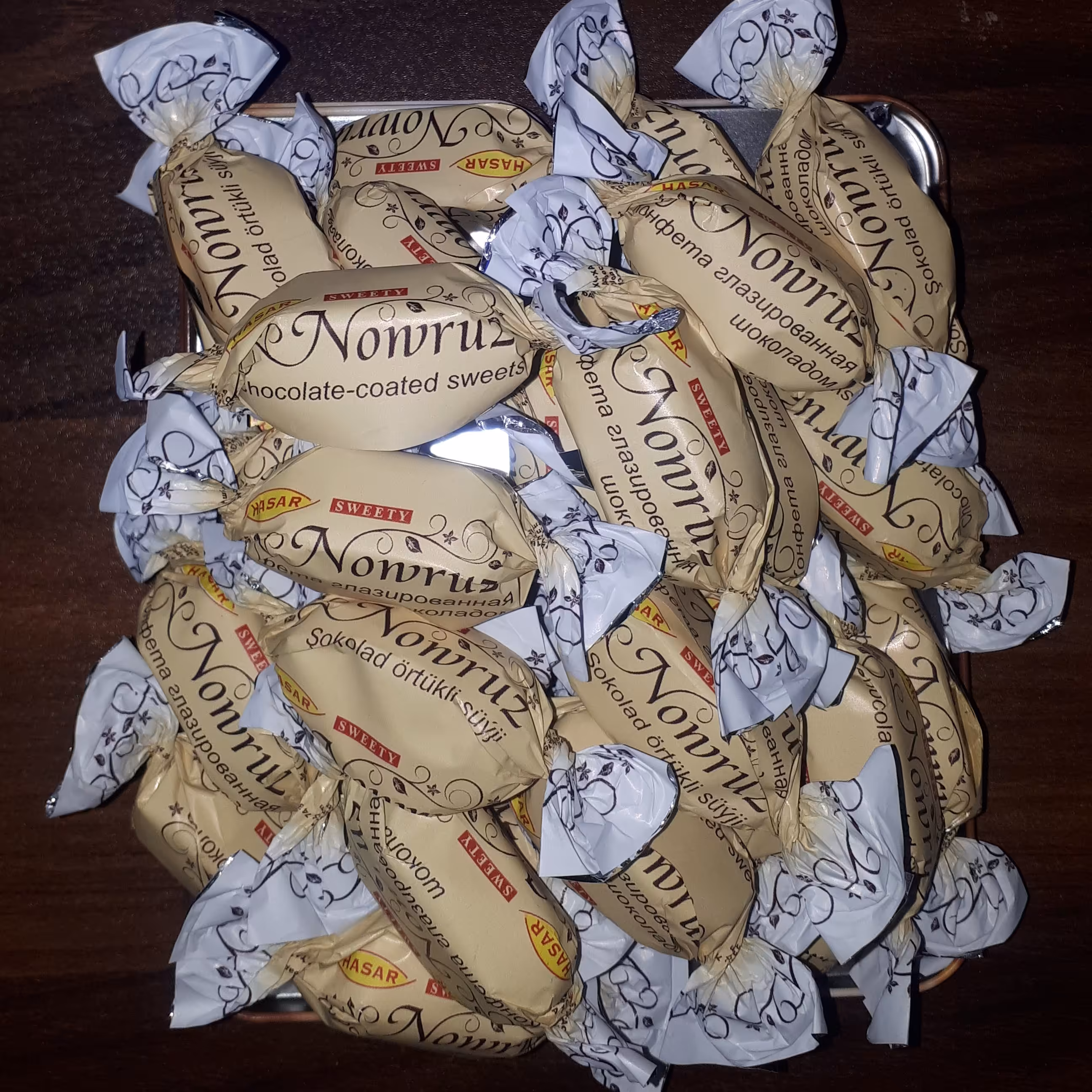 شکلات کاکائو با مغز ژلاتین نوروز اصل ترکمنستانی (150  گرمی)