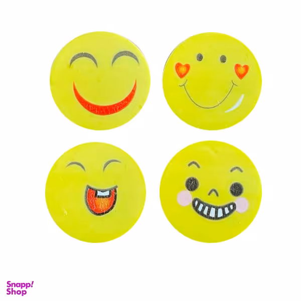 پاک کن طرح ایموجی مدل 090 مجموعه 4 عددی