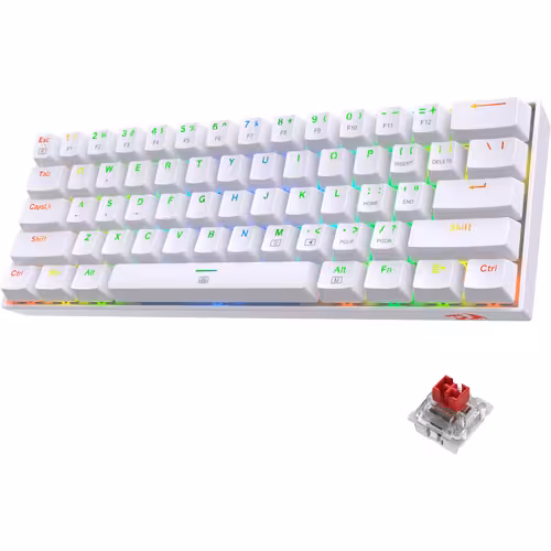 صفحه کلید باسیم ردراگون K617-RGB • سوئیچ قرمز