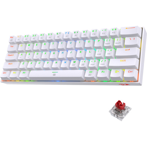 صفحه کلید باسیم ردراگون K617-RGB • سوئیچ قرمز