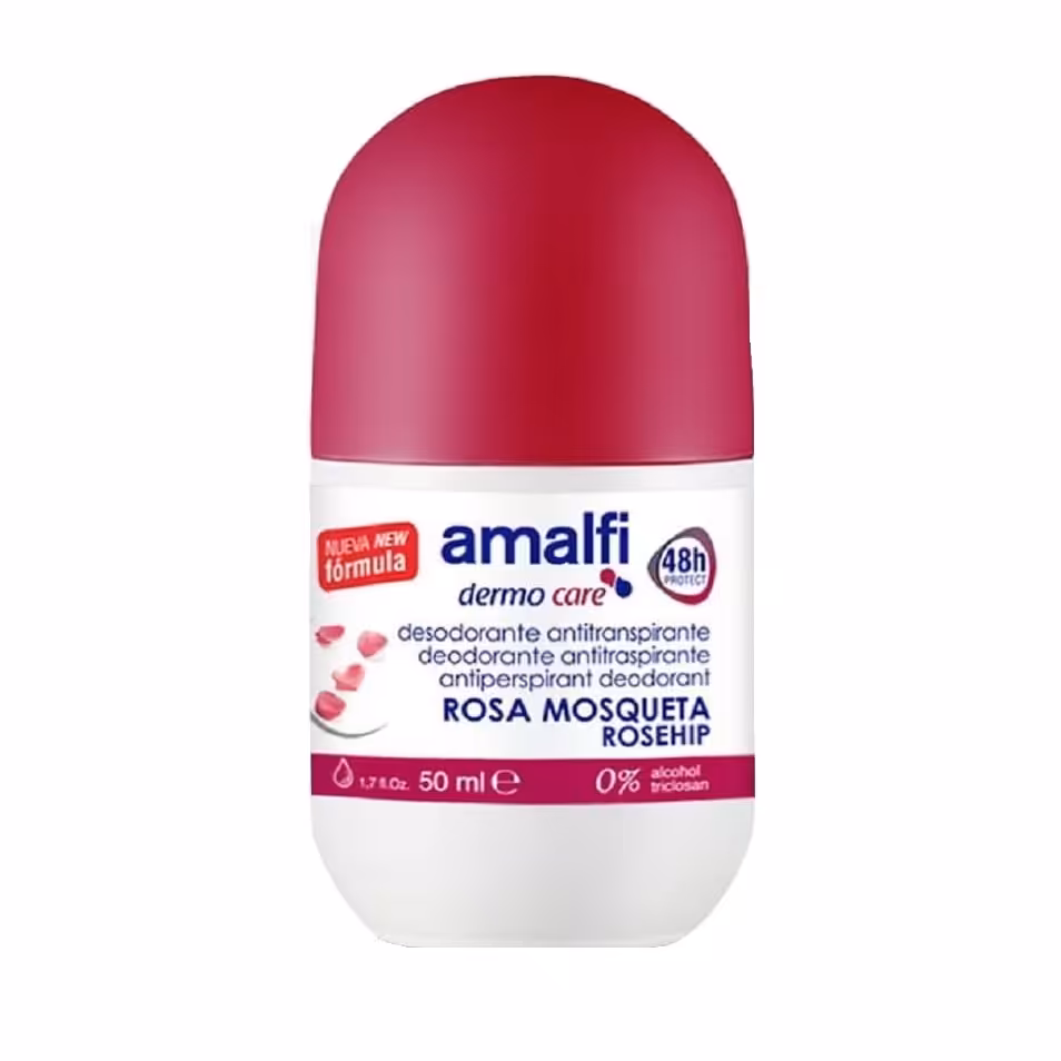 رول ضد تعریق آمالفی مدل ROSE MUSQUEE حجم 50 میلی لیتر